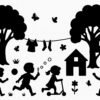 lente spelende kinderen